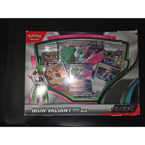 Pokemon TCG Iron Valiant ex Box Factory Sealed Display with 4 Booster Packs